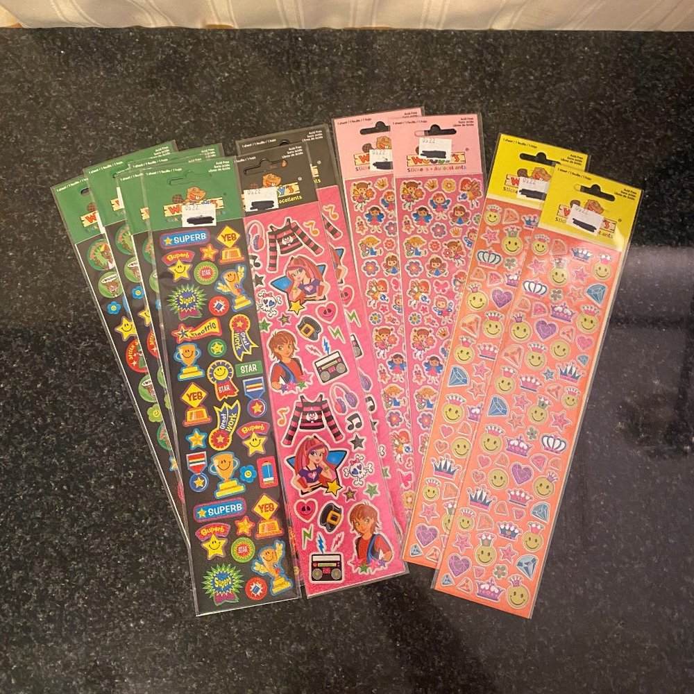 11 Packs of Assorted Stickers